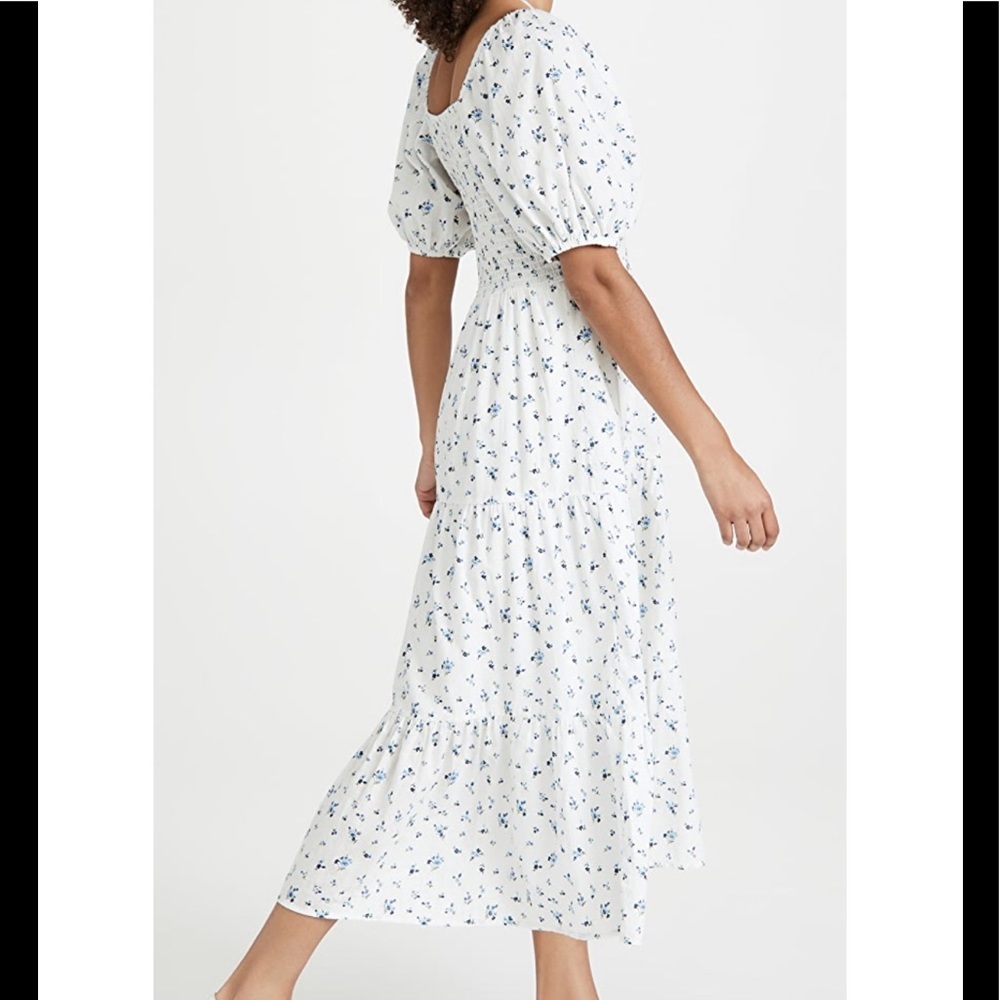 NEW RAHI Nicola Midi Dress Blue & White Floral - Picture 2 of 9